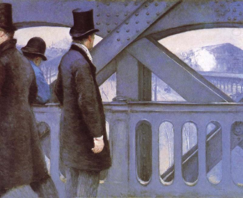 Gustave Caillebotte Le Pont de L-Europe china oil painting image
